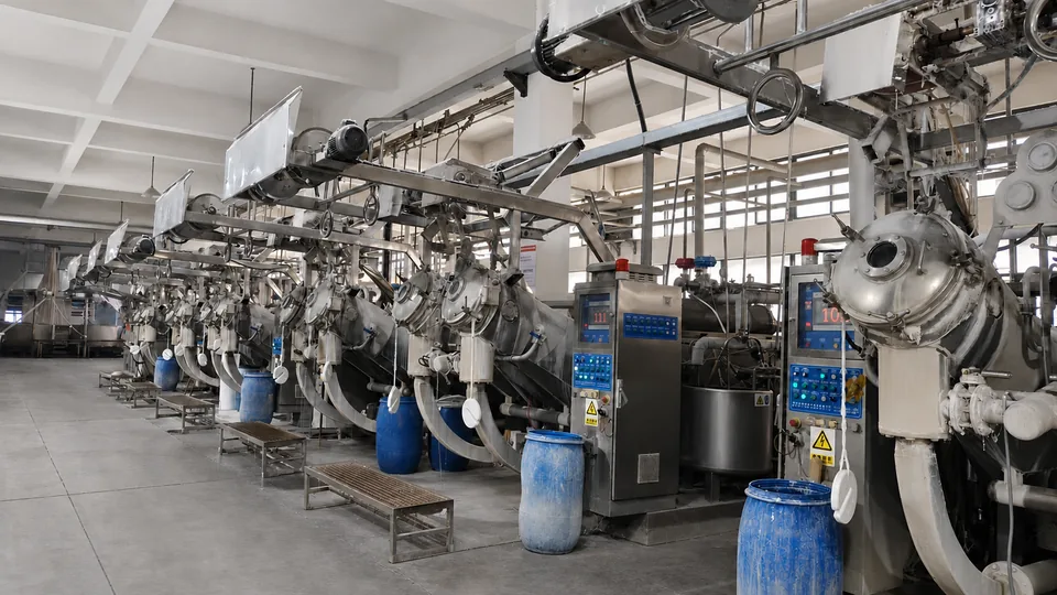 Dyeing vessel production line at YUXIN Textile